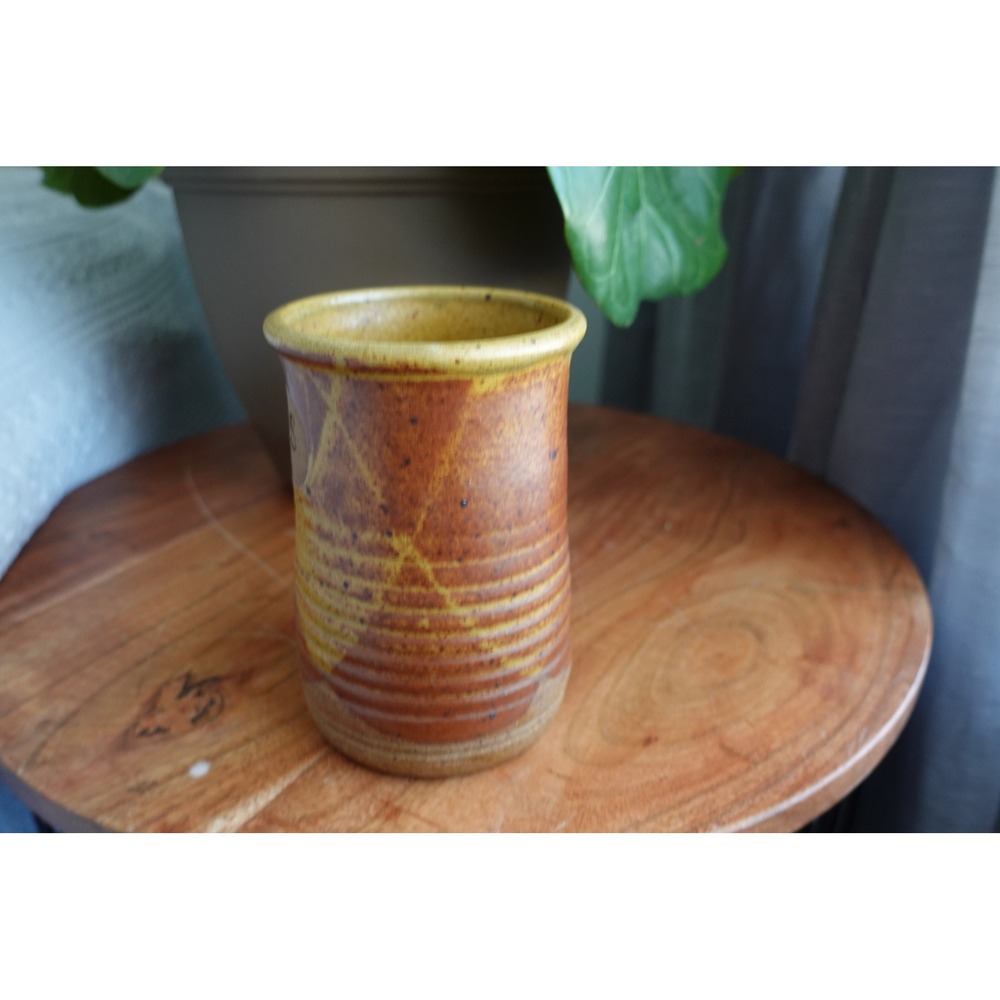 Handmade Pottery Utensil Holder‎ Ceramic Spoons Crock Kitchen Decor - Picture 3 of 8